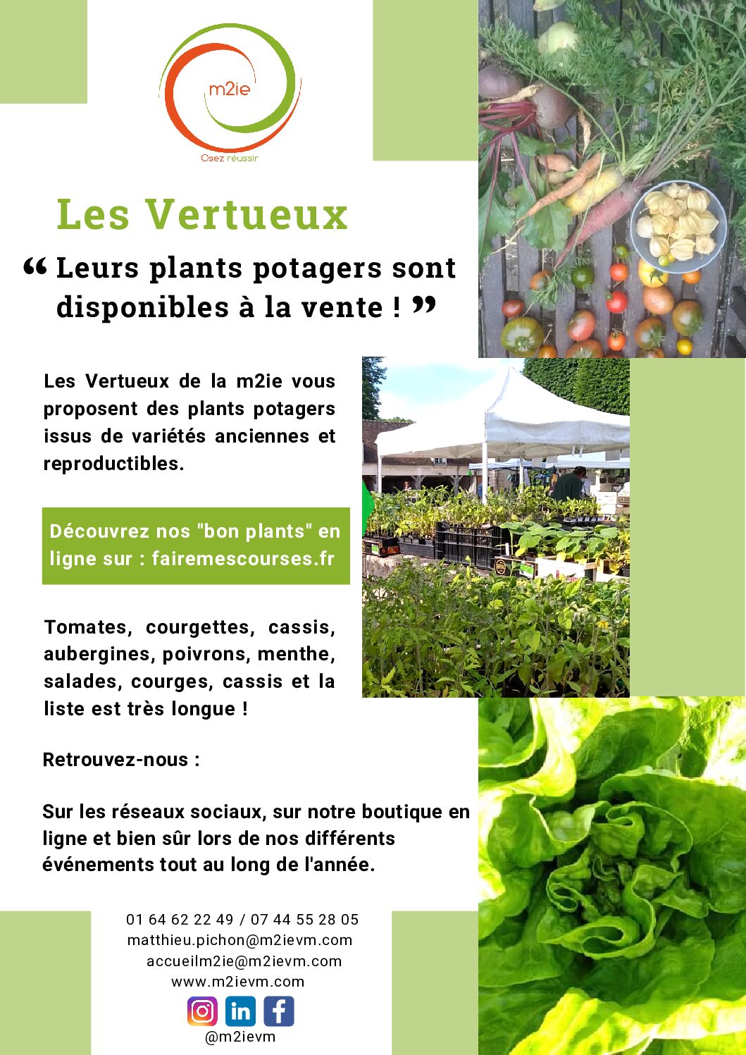 Prochaine vente de plants !