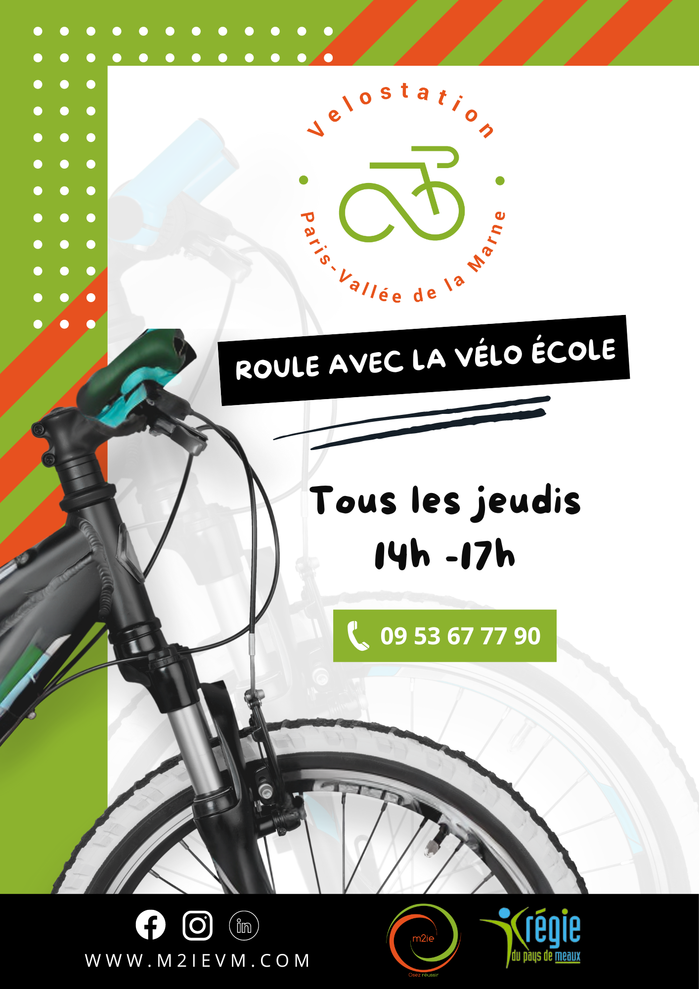 La vélo-école tous les jeudis à la Regie de Meaux !